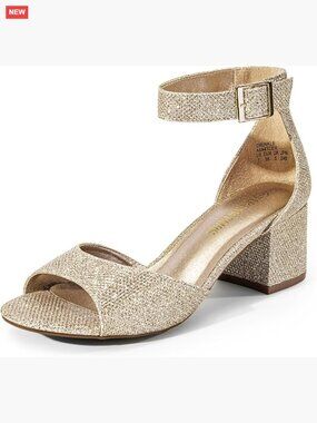 Women's Chunky Block Heel Ankle Strap Sandals Wedding Party Dress Shoes